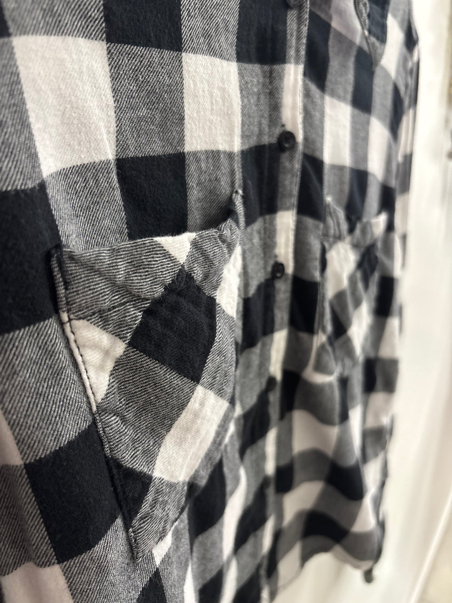 Chemise Carotté Noir & Blanc Cours GARAGE - Grandeur: Small