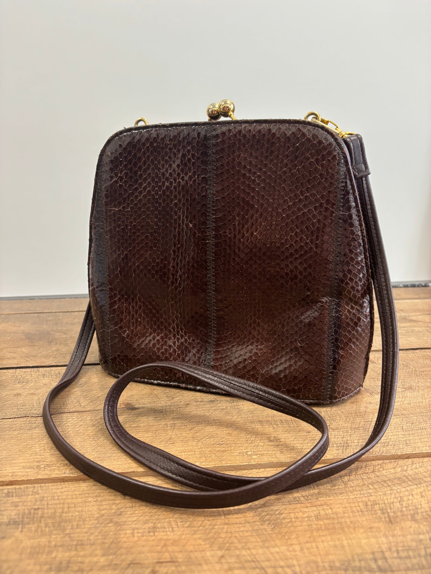 Sac a Main Brun Vintage JACQUELINE FERRAR