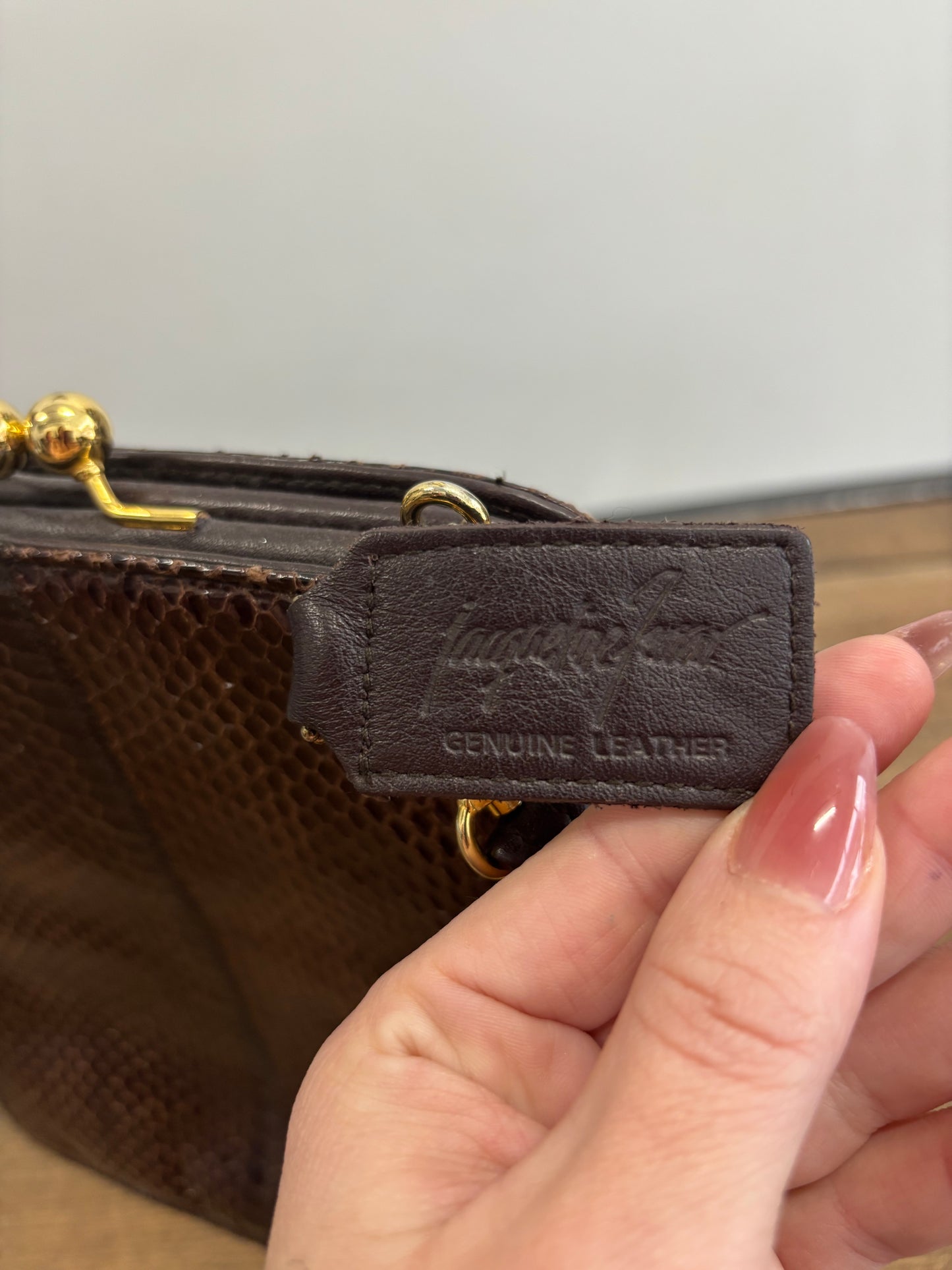 Sac a Main Brun Vintage JACQUELINE FERRAR